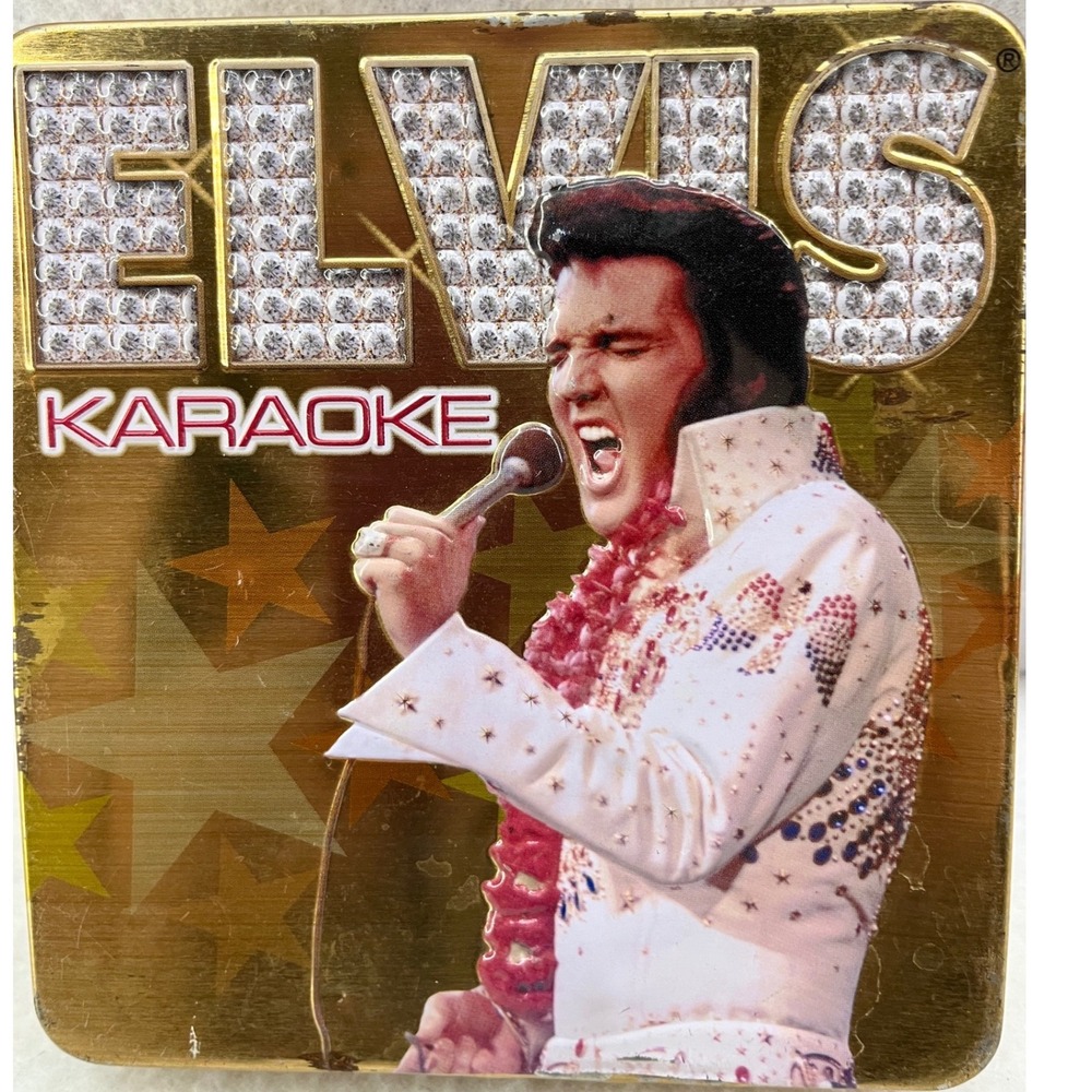 Elvis Presley Karaoke 3 CD Collector's Edition Tin Gold‎ 48 Tracks Good 2007
